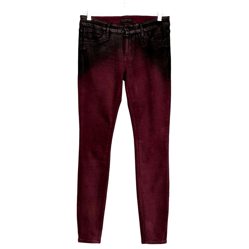 Koral jeans coated skinny merlot and black sz 29